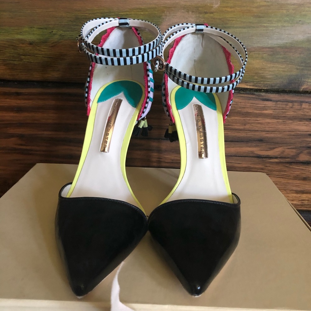 Sophia Webster Xavier Point-toe Tassel Pump.